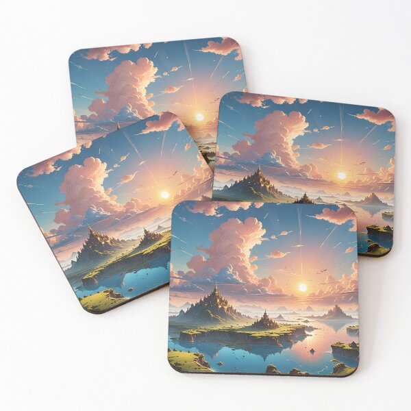 Item preview, Infinite Sky – Panoramic Floating Islands Fantasy Art designed and sold by LittleBigGifts.