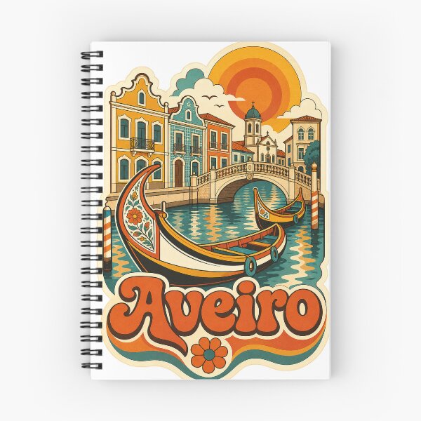 Item preview, Aveiro Portugal Travel Souvenir - Retro Illustration designed and sold by VisualArtsOasis.