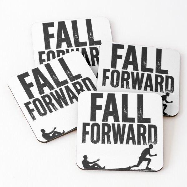 Item preview, Fall Forward | Progress Through Every Failure Typography designed and sold by layalistoresa.