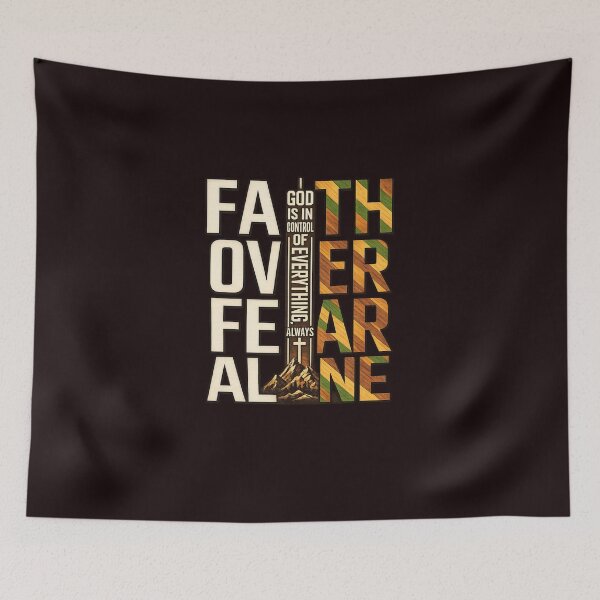 Item preview, Faith Over Fear Christian Bible Verse Typography Design designed and sold by rjjvstudio26.