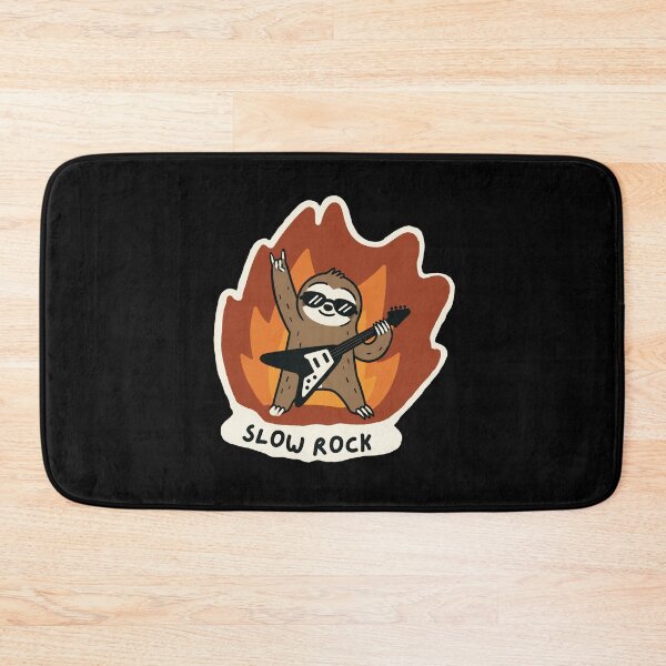 Item preview, Slow Rock Sloth Playing Electric Guitar designed and sold by KomixsDesign.