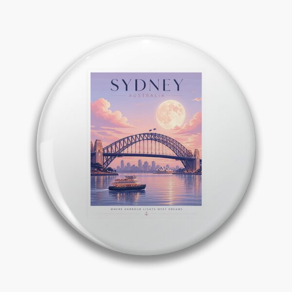 Item preview, Sydney Australia Where Harbour Lights Meet Dreams Travel Destination Cityscape Souvenir designed and sold by Simsimah26Parks.