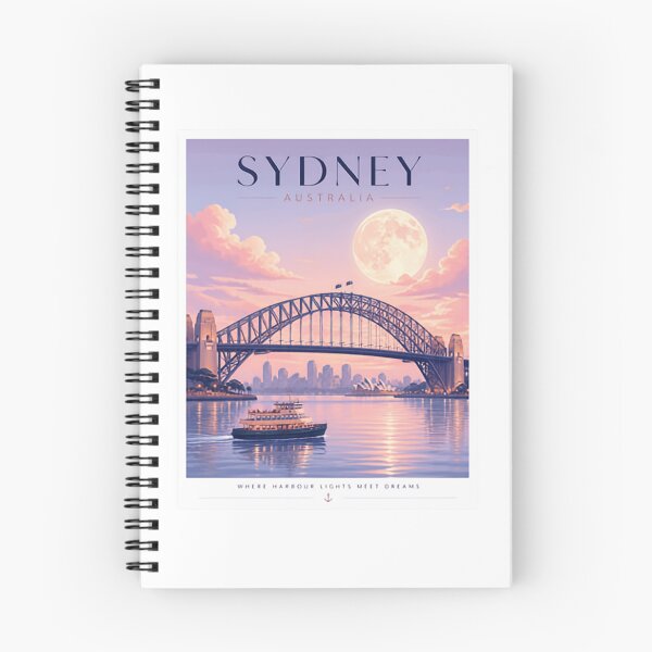 Item preview, Sydney Australia Where Harbour Lights Meet Dreams Travel Destination Cityscape Souvenir designed and sold by Simsimah26Parks.