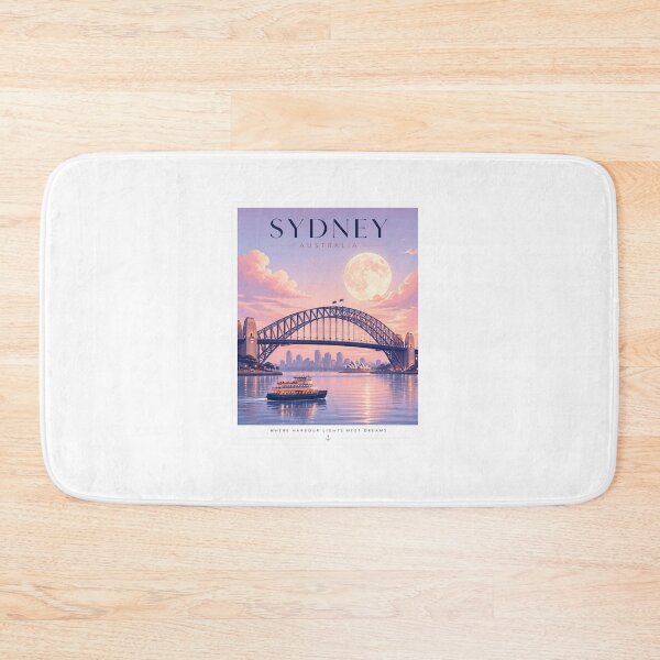 Item preview, Sydney Australia Where Harbour Lights Meet Dreams Travel Destination Cityscape Souvenir designed and sold by Simsimah26Parks.