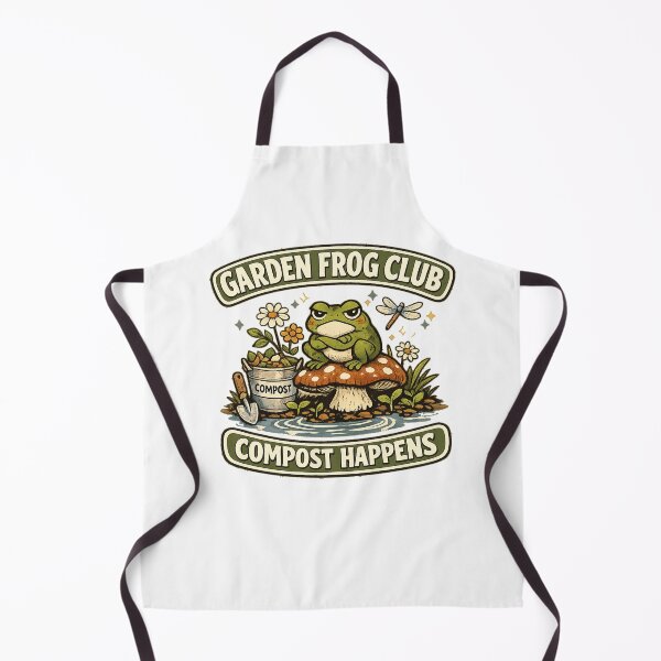 Item preview, Garden Frog Club Compost Happens designed and sold by Concrete Coffee Studio.
