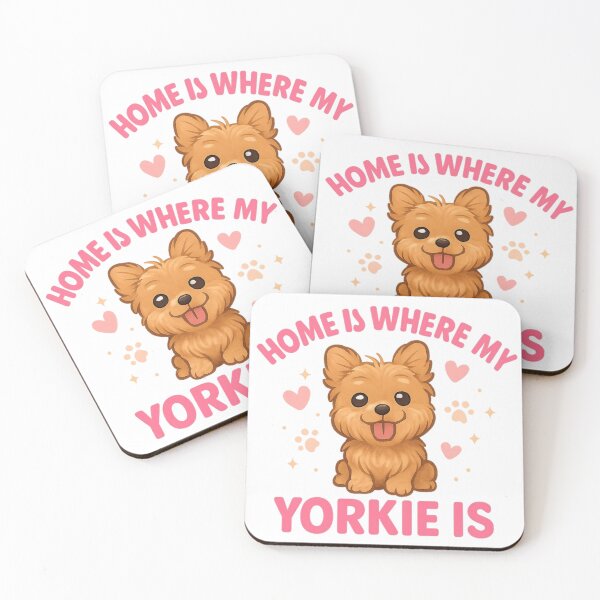 Item preview, Home Is Where My Yorkie Is Cute Yorkshire Terrier Dog Lover Design designed and sold by FurAndFlaireg.