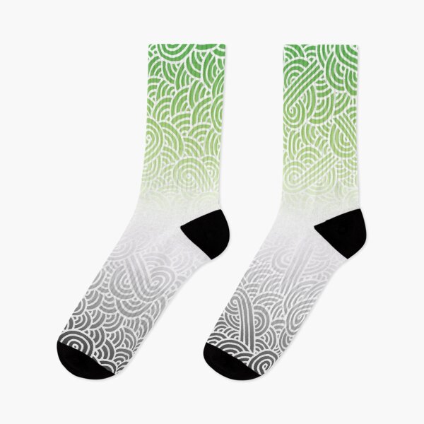 Item preview, Ombré aromantic colours and white swirls doodles designed and sold by savousepate.