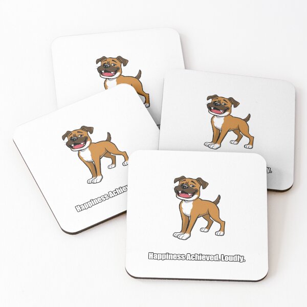 Item preview, Boxer - Happiness Achieved Loudly - Funny Happy Boxer Gift designed and sold by pawdrops.