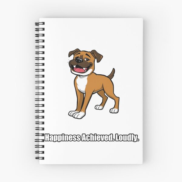 Item preview, Boxer - Happiness Achieved Loudly - Funny Happy Boxer Gift designed and sold by pawdrops.