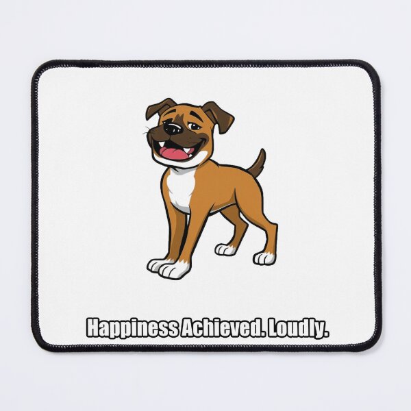 Item preview, Boxer - Happiness Achieved Loudly - Funny Happy Boxer Gift designed and sold by pawdrops.