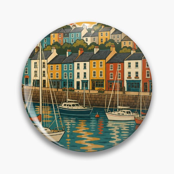 Item preview, Kinsale Ireland Travel Souvenir - Retro Illustration designed and sold by VisualArtsOasis.