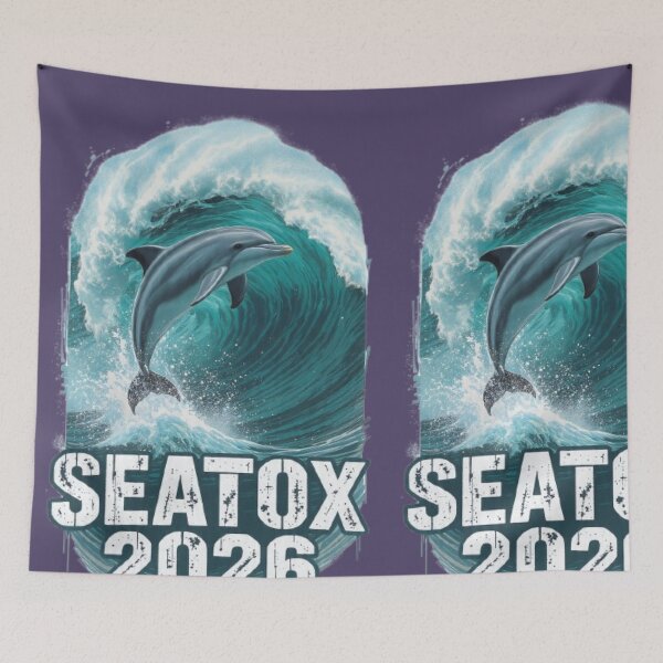 Item preview, Seatox 2026 Realistic Dolphin Ocean Wave Shirt designed and sold by BodaZZ.