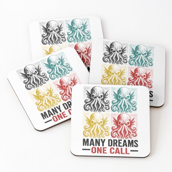 Item preview, Many Dreams One Call Cthulhu Pop Art Andy Warhol Style Gothic designed and sold by Fenay Designs.