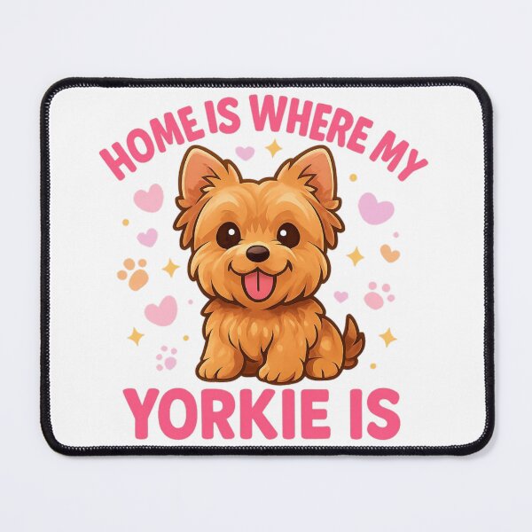 Item preview, Home Is Where My Yorkie Is Cute Yorkshire Terrier Dog Lover Design designed and sold by FurAndFlaireg.