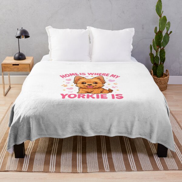 Item preview, Home Is Where My Yorkie Is Cute Yorkshire Terrier Dog Lover Design designed and sold by FurAndFlaireg.