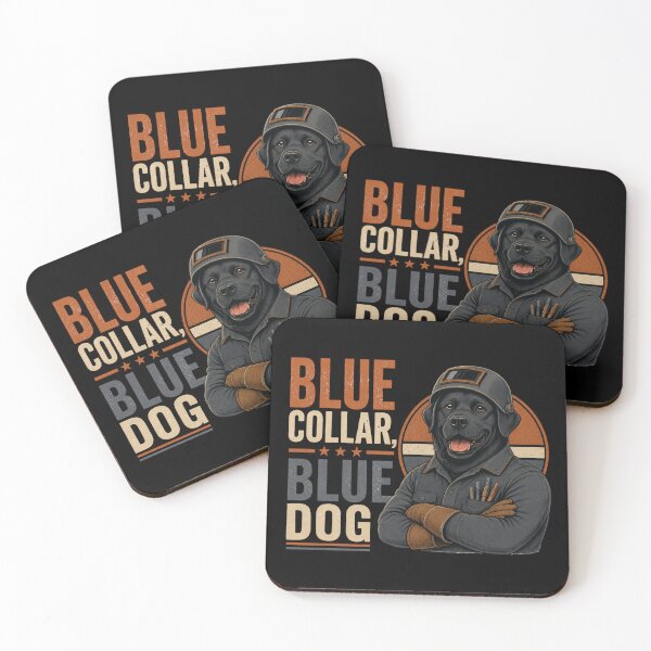 Item preview, Blue Collar Blue Dog Black Labrador Retriever Welder Vintage Gift designed and sold by RusticMeadow.