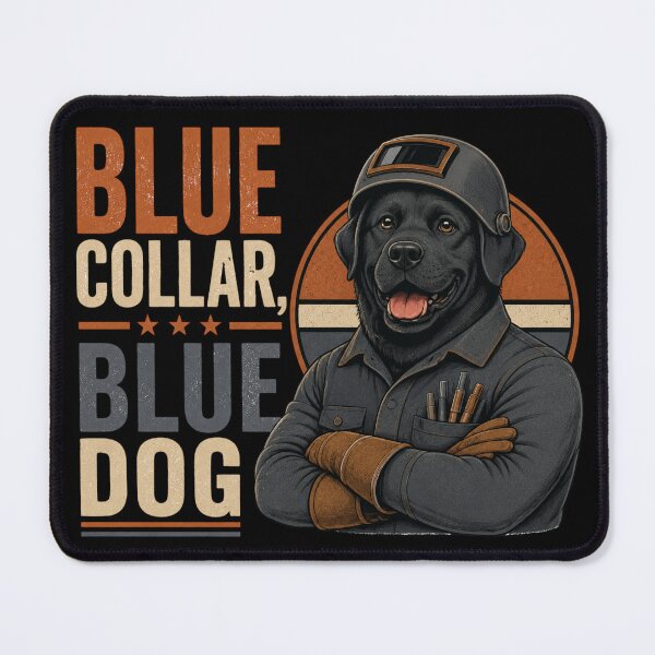 Item preview, Blue Collar Blue Dog Black Labrador Retriever Welder Vintage Gift designed and sold by RusticMeadow.