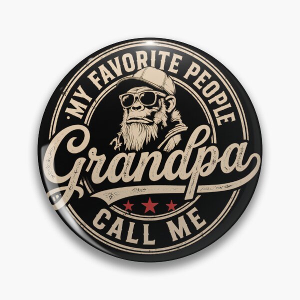 Item preview, My Favorite People Call Me Grandpa Monkey Biker Art designed and sold by VGAfanatic.