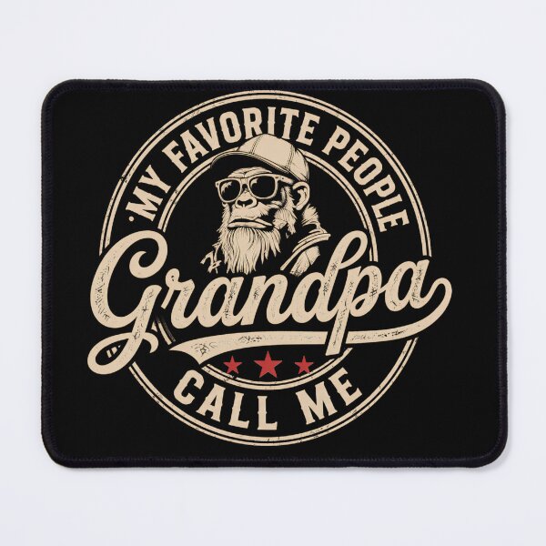 Item preview, My Favorite People Call Me Grandpa Monkey Biker Art designed and sold by VGAfanatic.