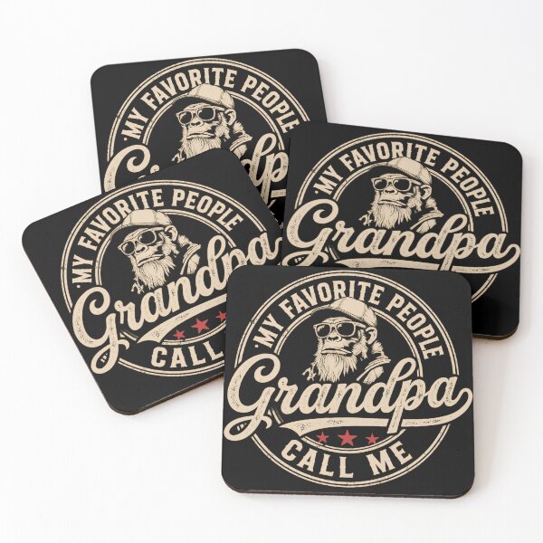 Item preview, My Favorite People Call Me Grandpa Monkey Biker Art designed and sold by VGAfanatic.
