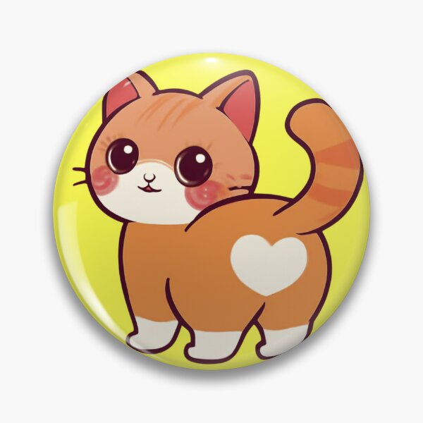 Item preview, Kawaii Orange Tabby Cat with Heart designed and sold by     NovaCraft.