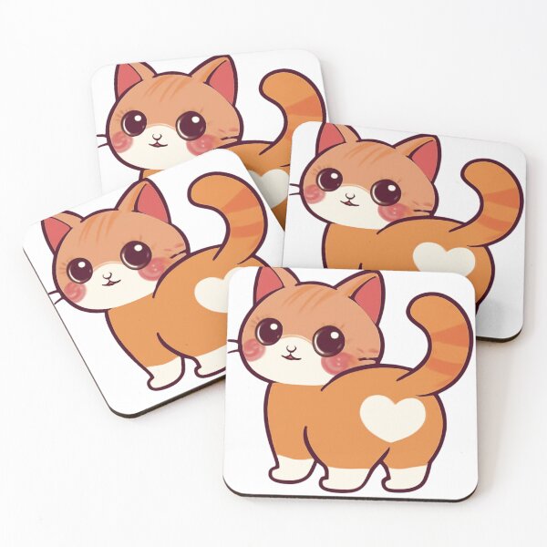 Item preview, Kawaii Orange Tabby Cat with Heart designed and sold by     NovaCraft.