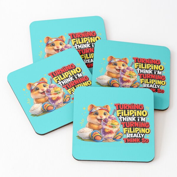 Item preview, "Turning Filipino?" - Cute Hamster loves Halo Halo! designed and sold by FlipFlopTeesCo.
