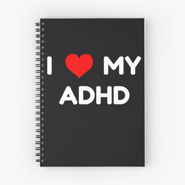 Item preview, I ❤️ MY ADHD. Funny gift. designed and sold by Design-xxl.