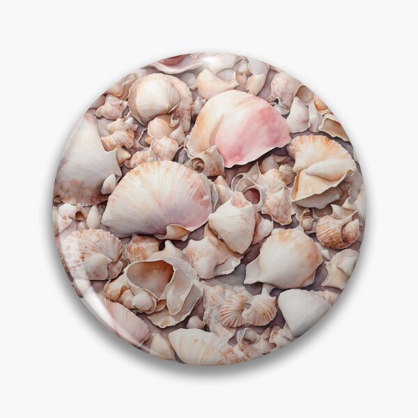 Item preview, Seashells Watercolor Art — Ocean Print designed and sold by RawNaturePrints.