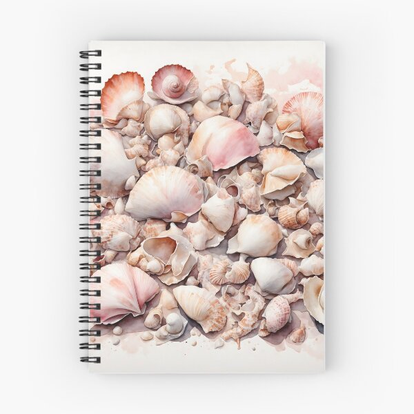 Item preview, Seashells Watercolor Art — Ocean Print designed and sold by RawNaturePrints.