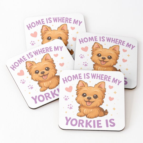 Item preview, Home Is Where My Yorkie Is Cute Yorkshire Terrier Dog Lover Design designed and sold by FurAndFlaireg.