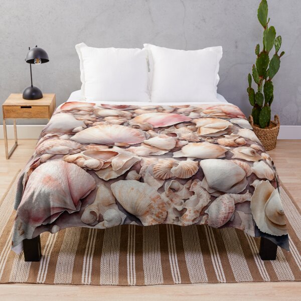 Item preview, Seashells Watercolor Art — Ocean Print designed and sold by RawNaturePrints.