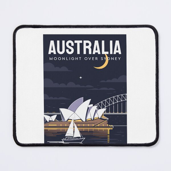 Item preview, Australia Moonlight Over Sydney Travel Landmark Tourist designed and sold by Simsimah26Parks.