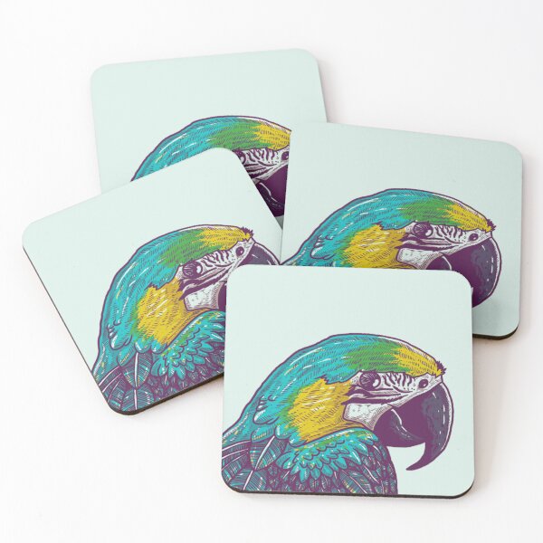 Item preview, Vibrant Tropical Parrot Portrait designed and sold by FeatherSkutch.