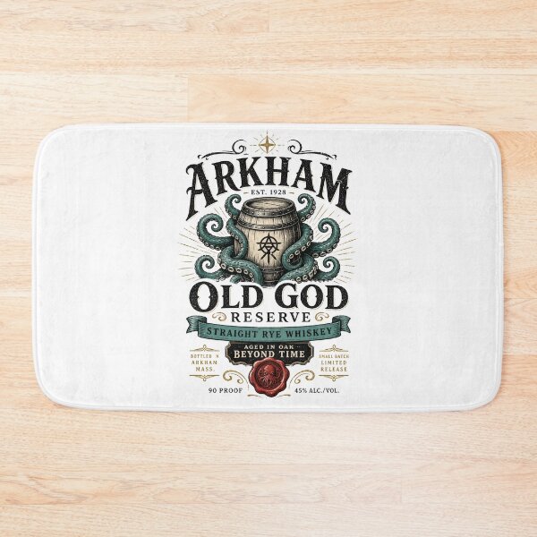 Item preview, Arkham Old God Reserve Straight Rye Whiskey Cthulhu Vintage Label designed and sold by Fenay Designs.