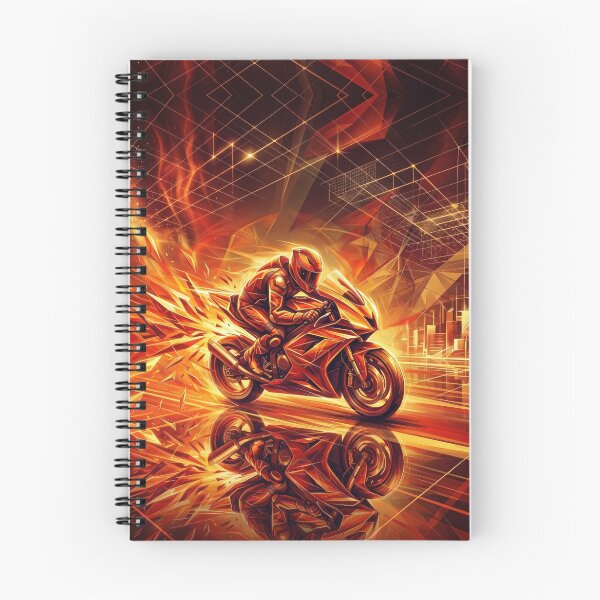 Item preview, Fiery Sportbike Speeding Through Flames designed and sold by AnnArtshock.