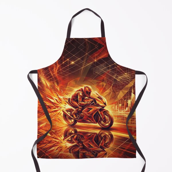 Item preview, Fiery Sportbike Speeding Through Flames designed and sold by AnnArtshock.