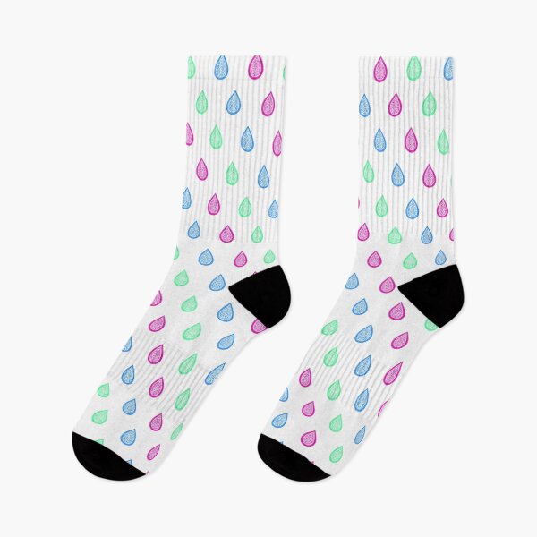 Item preview, Pink, green and blue raindrops designed and sold by savousepate.
