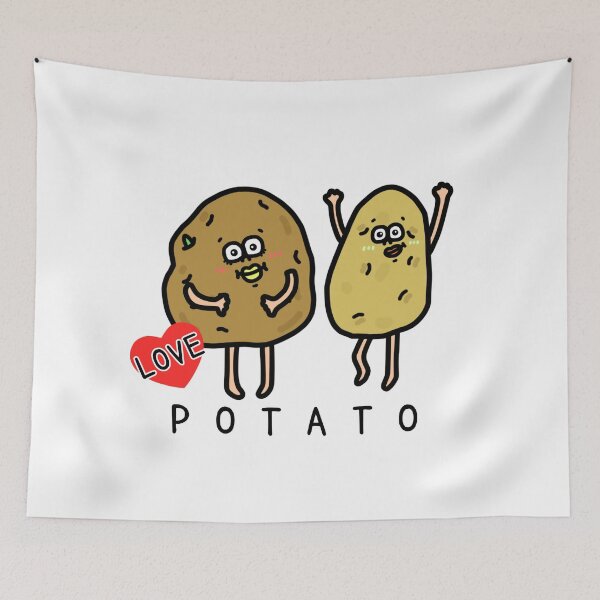 Item preview, Cute I LOVE POTATO designed and sold by kanaehonkawa.