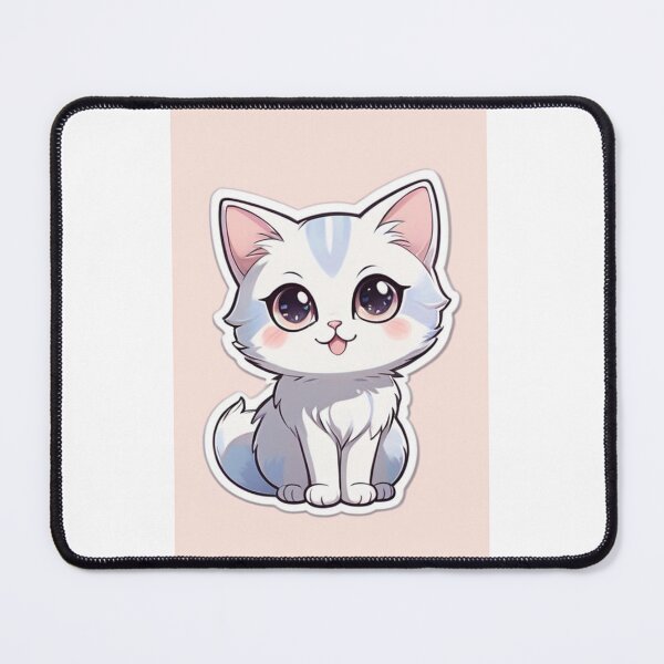 Item preview, Digital Art - Stylized Kitten, Manga Inspired Illustration designed and sold by DoodyPets.