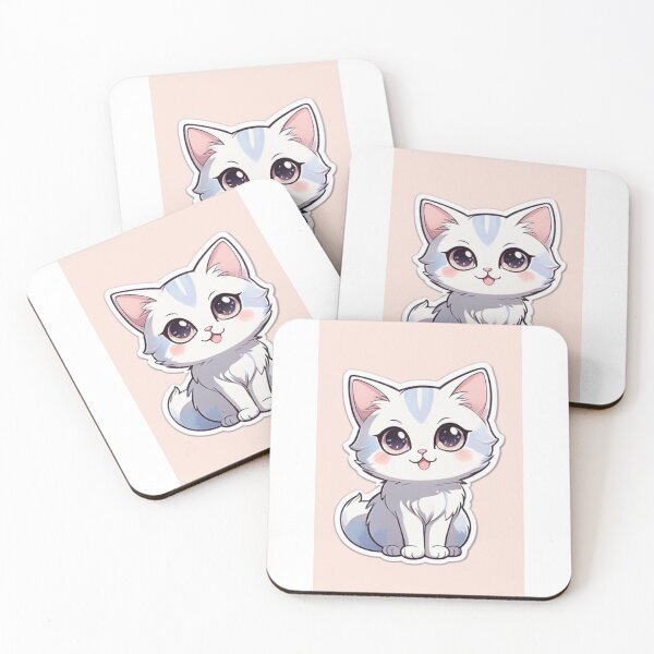 Item preview, Digital Art - Stylized Kitten, Manga Inspired Illustration designed and sold by DoodyPets.