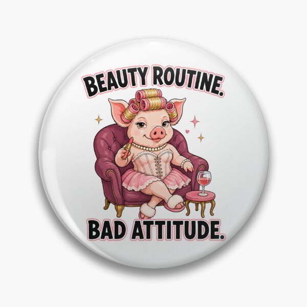 Item preview, Funny Pig Beauty Routine Humor designed and sold by Gentlestate.