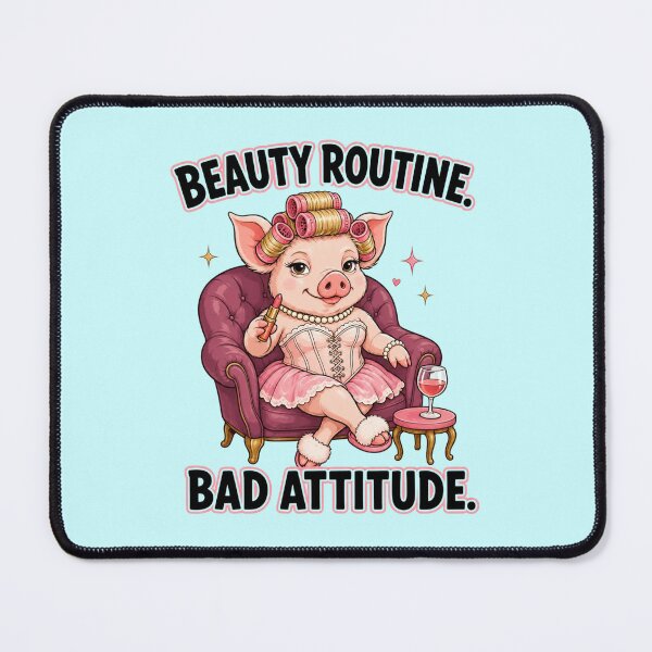 Item preview, Funny Pig Beauty Routine Humor designed and sold by Gentlestate.