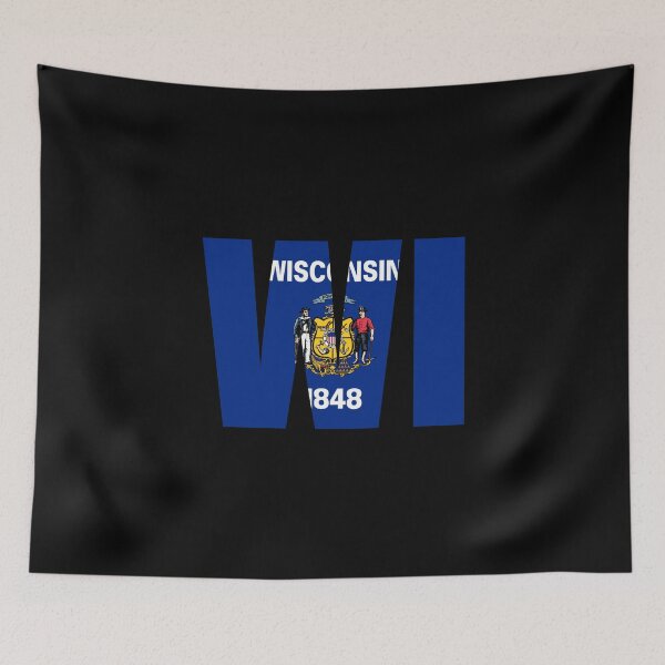 Item preview, Wisconsin Flag Initials WI designed and sold by shitpostee.