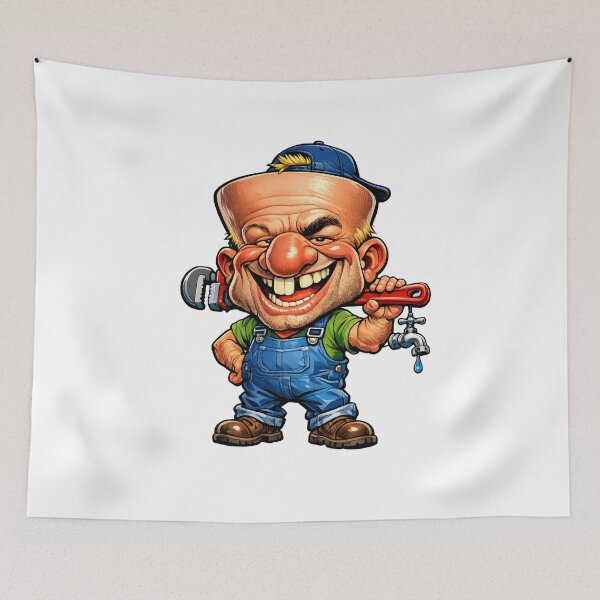 Item preview, Plumber designed and sold by AlexLineArt.