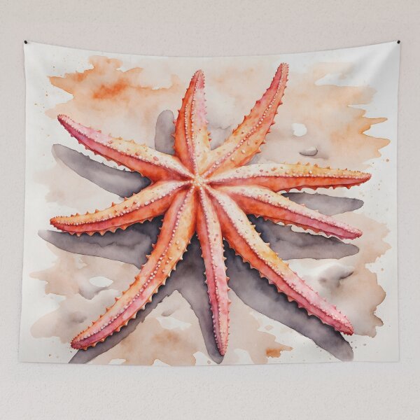 Item preview, Starfish Watercolor Art — Ocean Print designed and sold by RawNaturePrints.