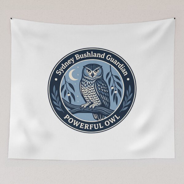 Item preview, Sydney Bushland Guardian Powerful Owl Australian Wildlife Nature Lover designed and sold by Simsimah26Parks.