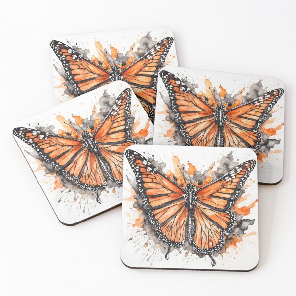 Item preview, Monarch Butterfly Watercolor Art — Wildlife Print designed and sold by RawNaturePrints.