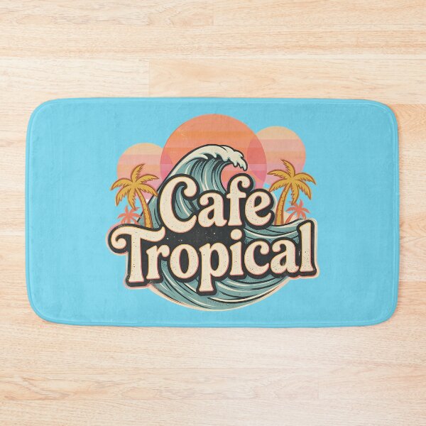 Item preview, Cafe Tropical palm retro designed and sold by andromeda-redd.