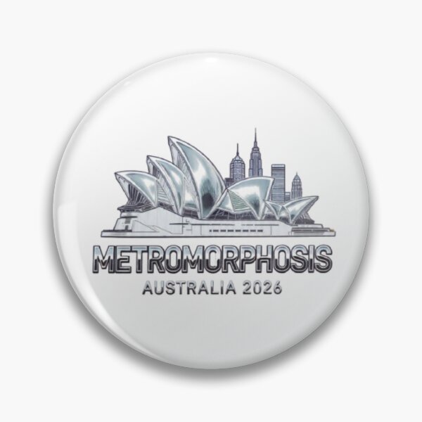 Item preview, Metromorphosis Australia 2026 Sydney Opera House Y2K Chrome Tee designed and sold by BodaZZ.
